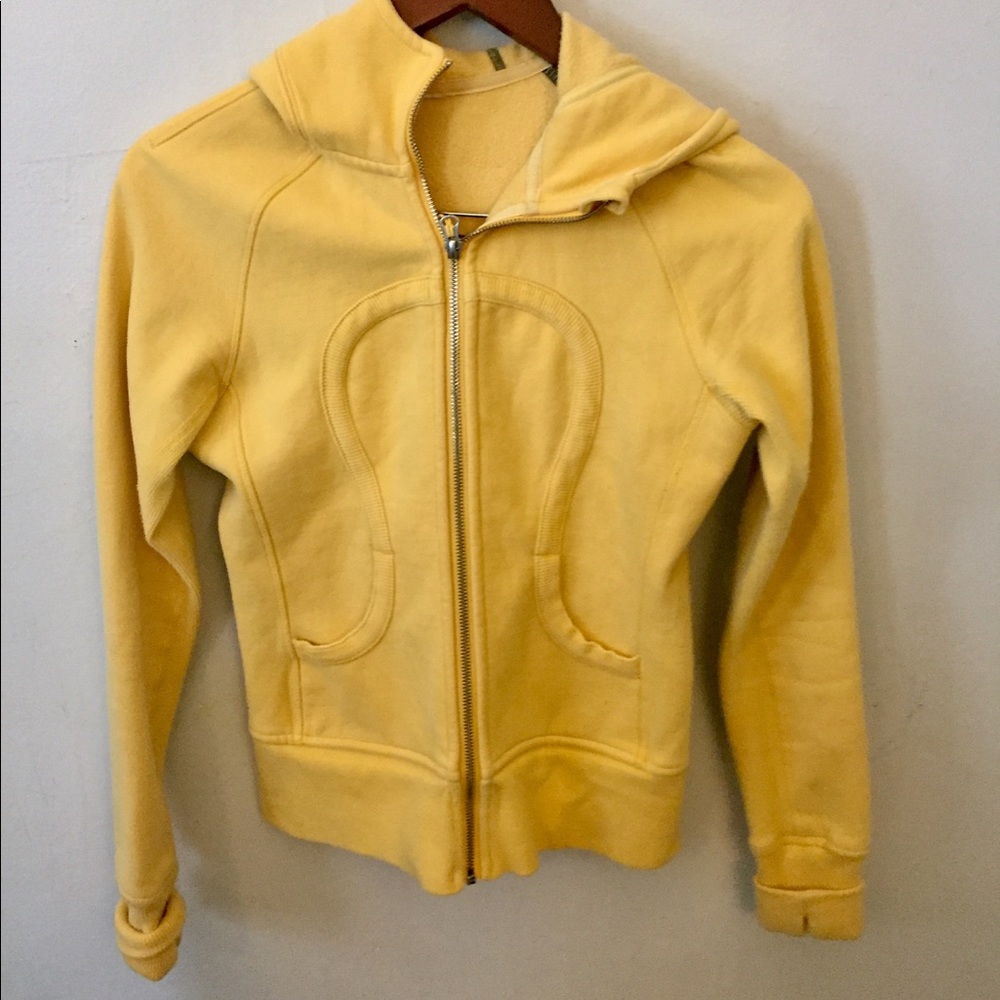 Lululemon Scuba Hoodie in Burning Yellow